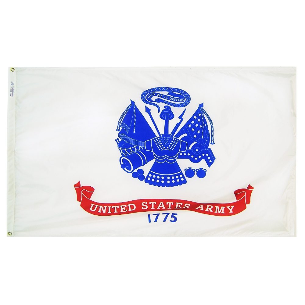 United States Army flag with emblem, 1775.
