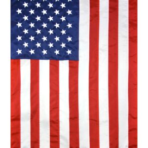 American flag with stars and stripes.