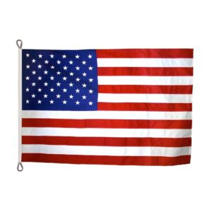 United States flag with stars and stripes.
