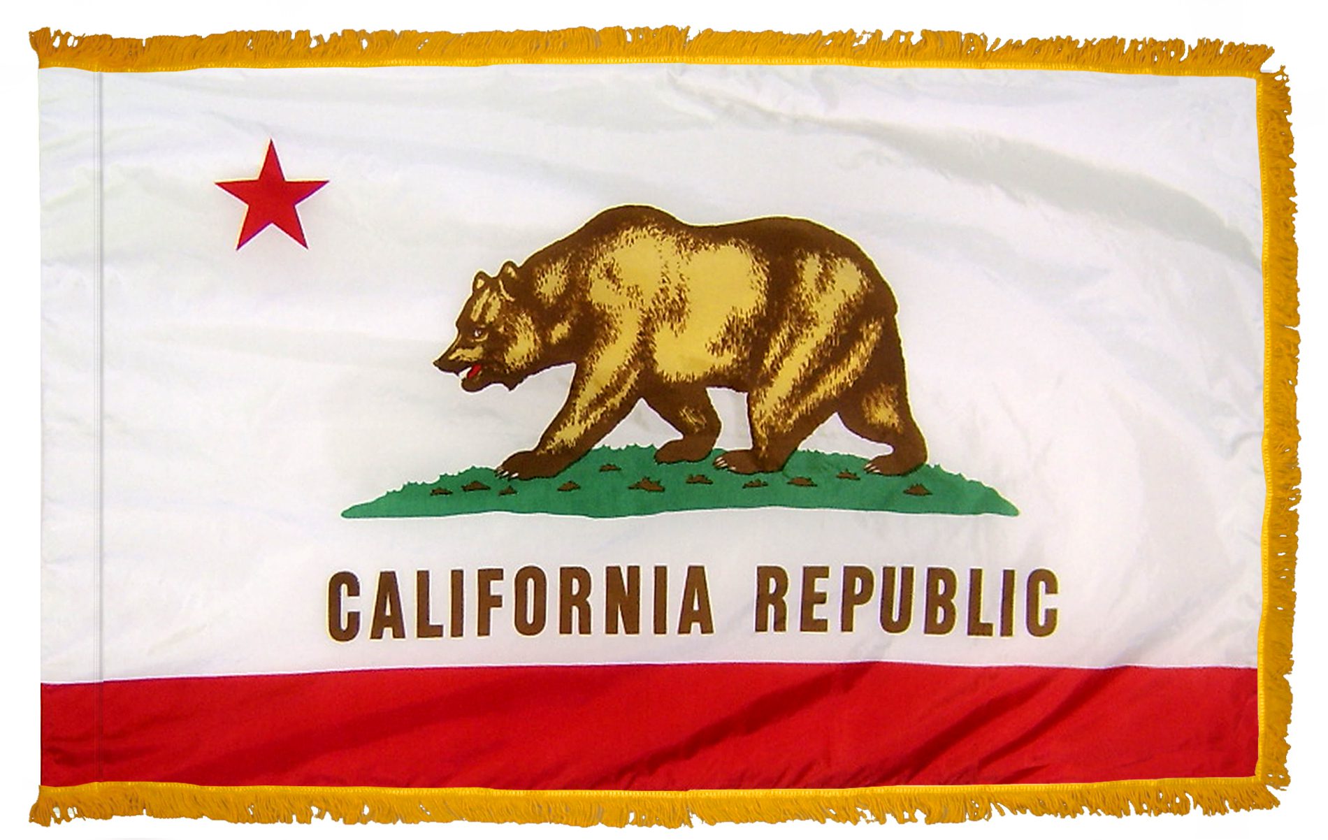 California flag with bear and star.