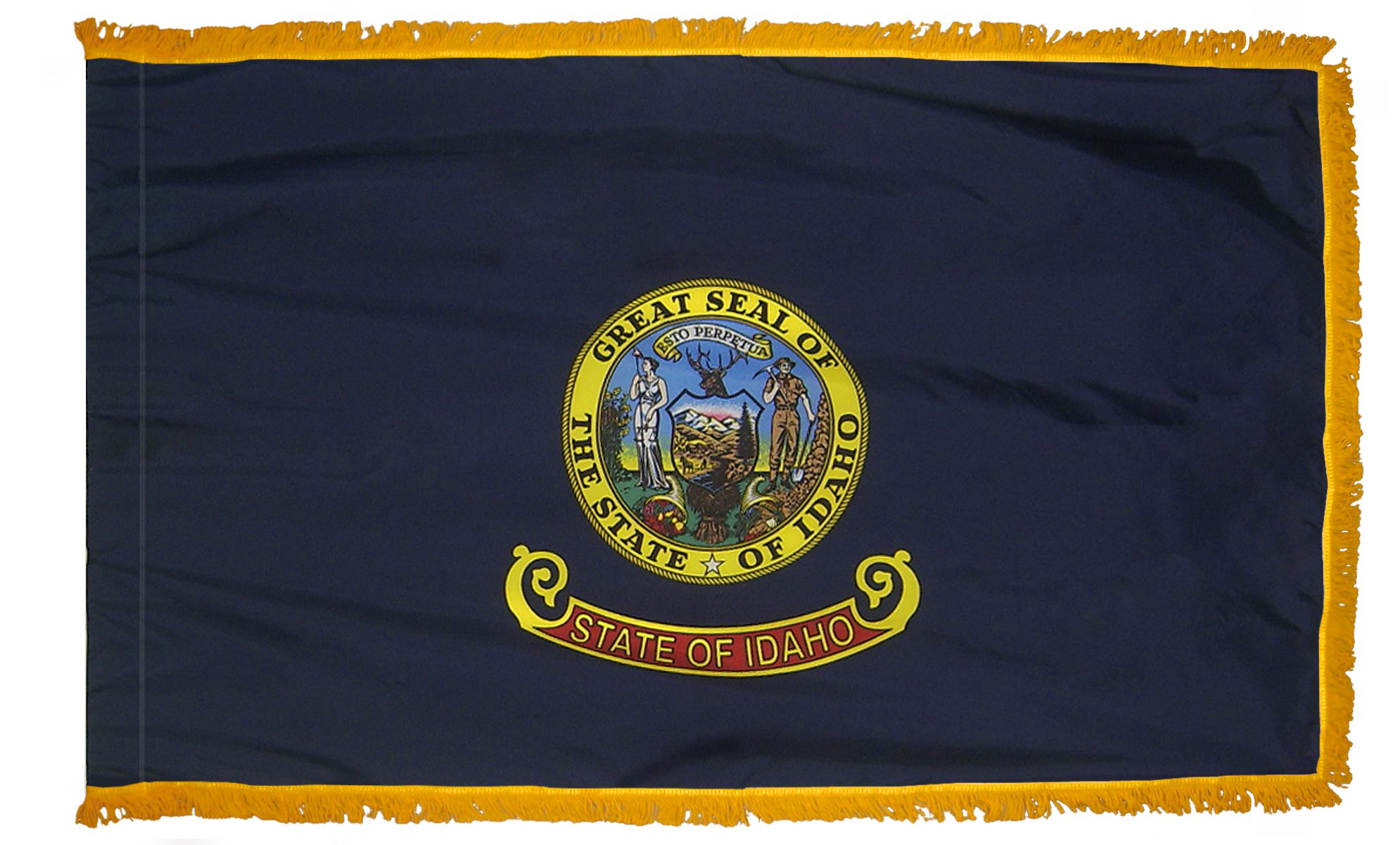 Idaho state flag with official seal.