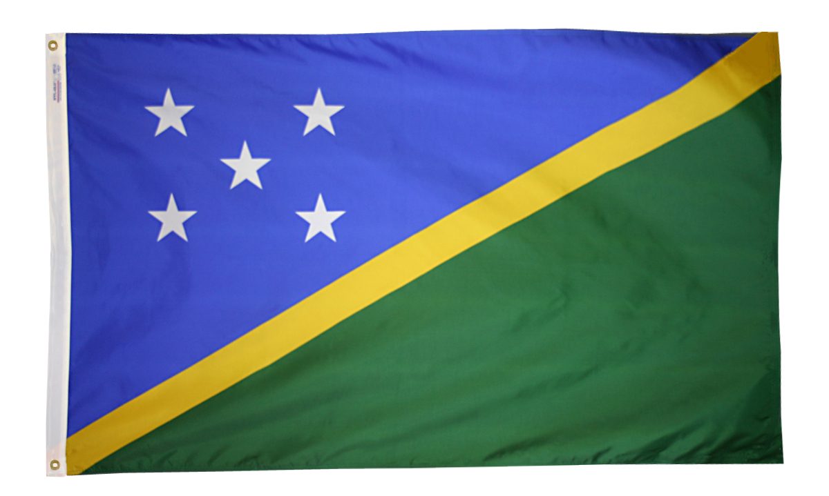 Flag of the Solomon Islands with stars.
