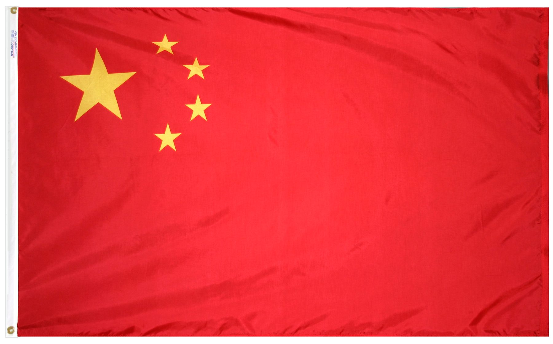 Red flag with yellow stars, China.