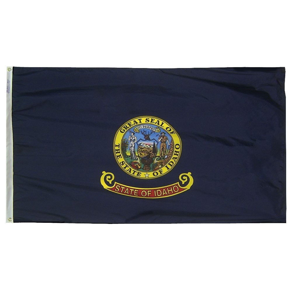 Idaho state flag with official seal.