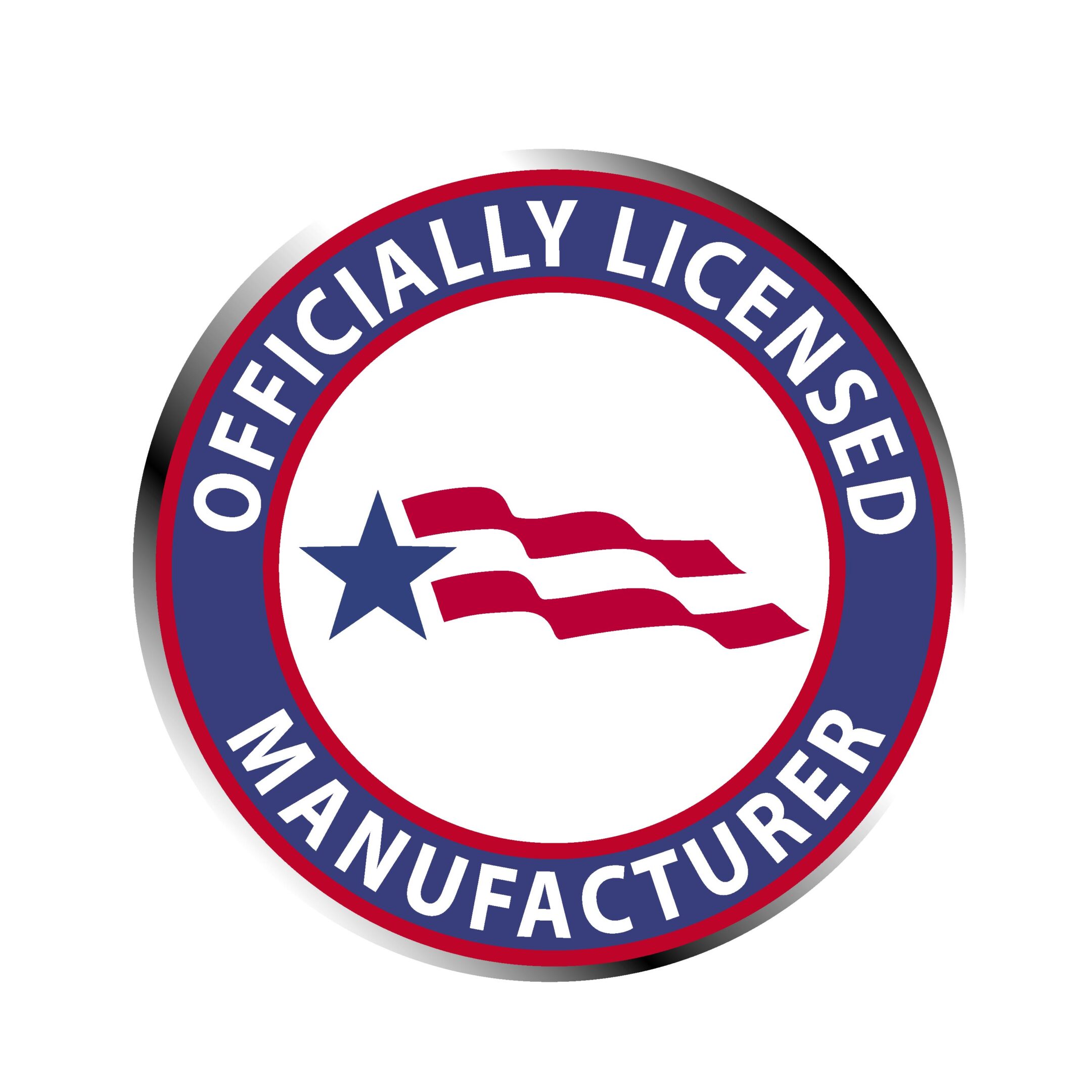 Officially Licensed Manufacturer logo with star.