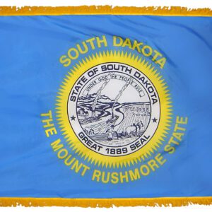South Dakota state flag with seal.