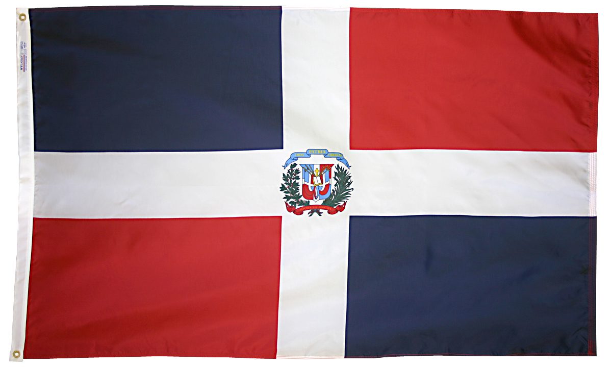 Flag of the Dominican Republic.