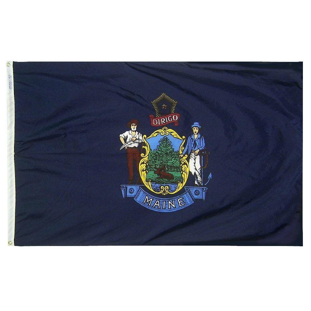 Flag of the state of Maine.