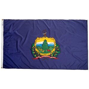 Flag of Vermont with state emblem.
